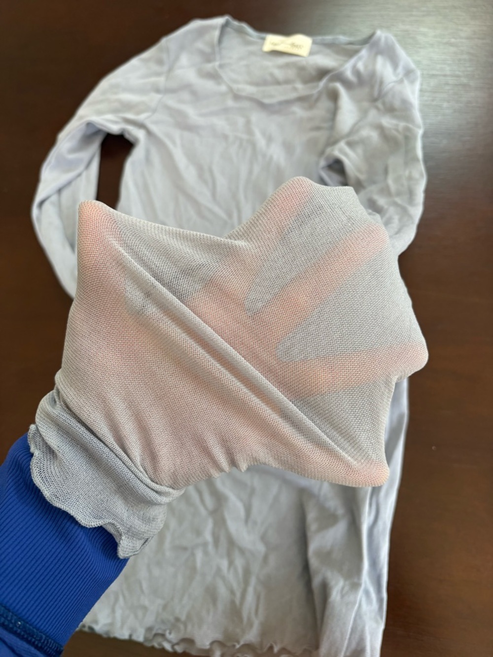 Light Lavender Long Sleeve Women's Tee - Unbranded - Picture 3 of 3